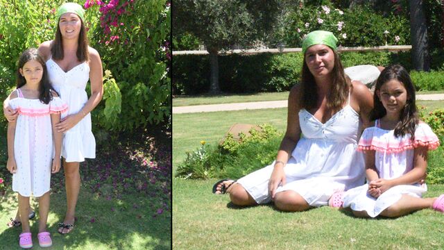 Anne-kız Alaçatı'da stres attı