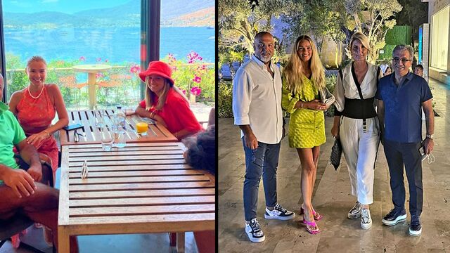 Bodrum'da yakın dostlarıyla bir araya geldi...