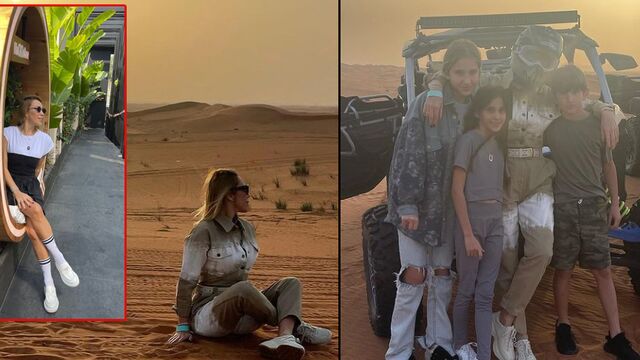 Dubai'de tatil pozları...