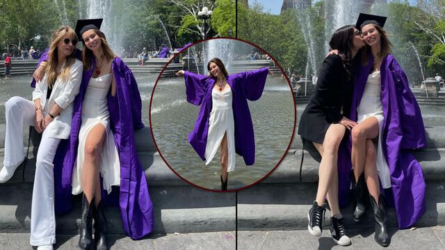 New York'ta mezuniyet kutlaması!