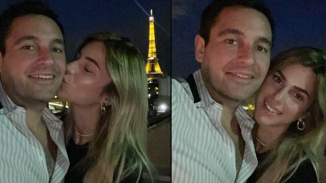 Paris aşıkları balayında...