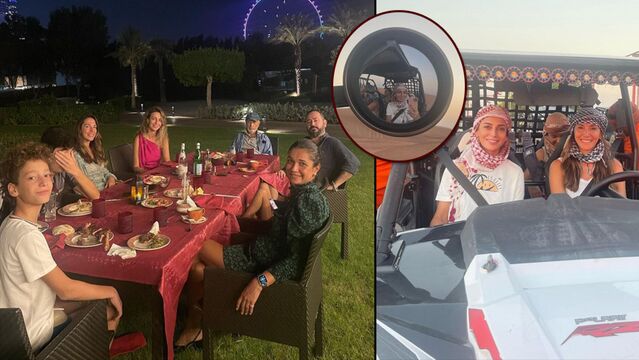 Dostlarıyla Dubai'de...