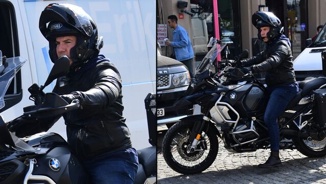 Motoruyla caddelerde!