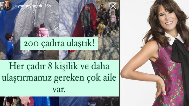 Boyner'den çadır desteği!