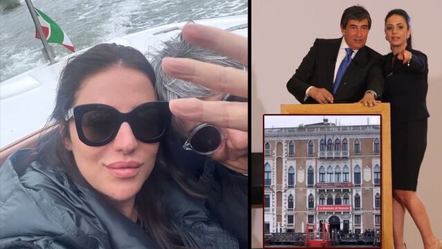 Babasıyla Venedik'te...