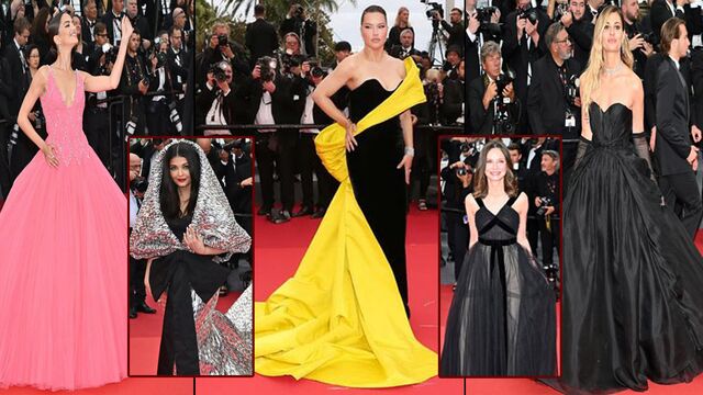 Cannes'da Kırmızı Halı şıklığı