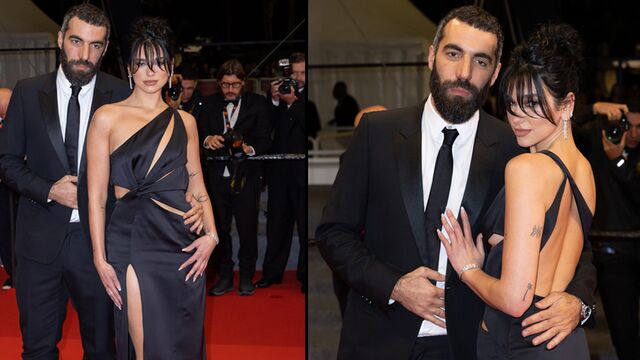 Dua Lipa sevgilisiyle kırmızı halıda 