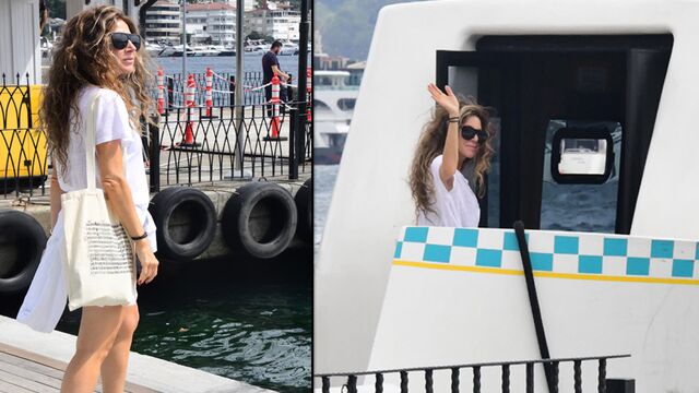 Bebek'ten deniz taksiye bindi!