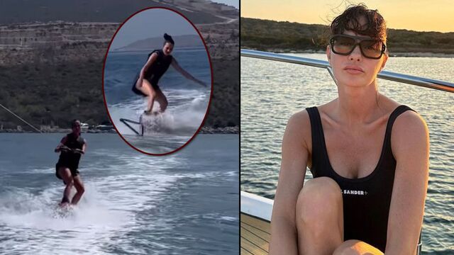 Özilhan'ın wakeboard keyfi
