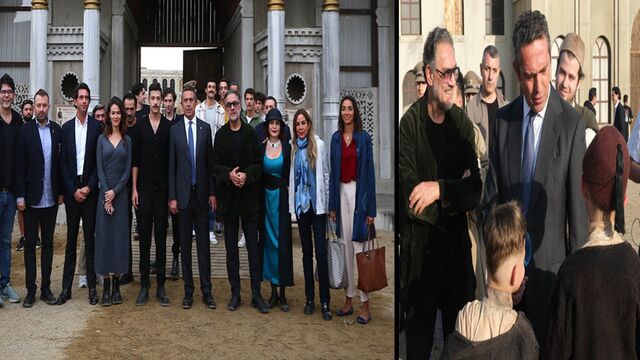Koç'un set ziyareti!