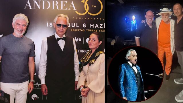 Bocelli'yi İstanbul'da dinlediler!