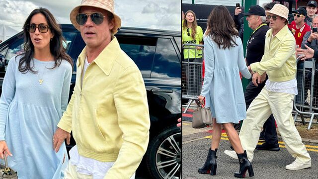 Brad Pitt, sevgilisiyle el ele...
