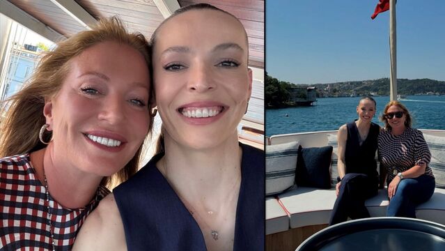 Caroline Koç milli voleybolcuyla buluştu