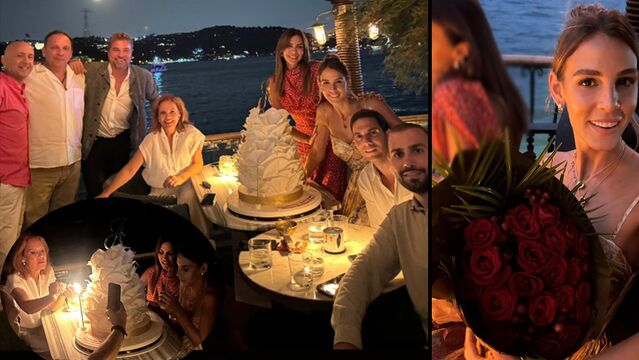 Yeni yaşına ailesiyle 'merhaba' dedi...
