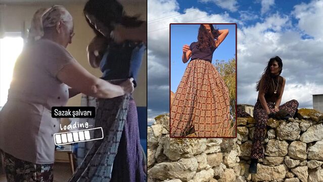 Boyner, şalvarını giyinip köyde dolaştı