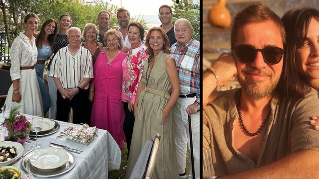 Çeşme'de ailece yemek yediler