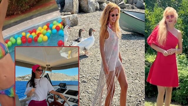 Yazın son günlerinde sosyete tatilde