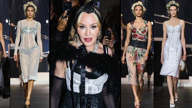 Madonna moda dünyasını salladı