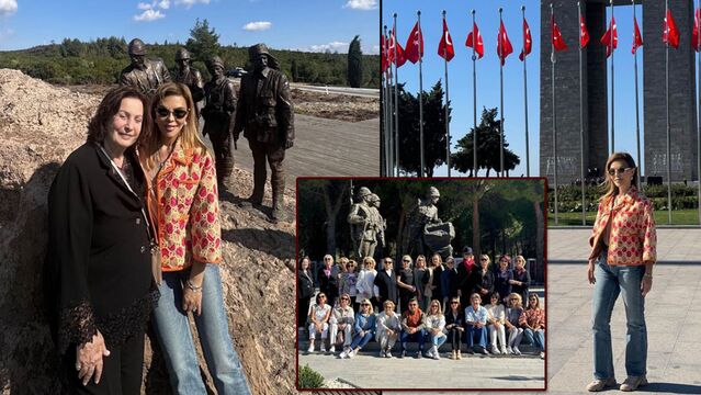 Dostlarıyla Çanakkale'yi gezdi