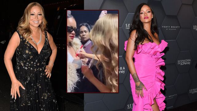 Rihanna'nın göğsüne imza attı!
