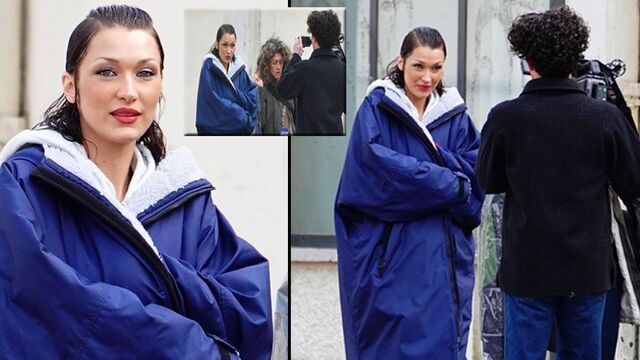 Bella Hadid kamera karşısına geçti