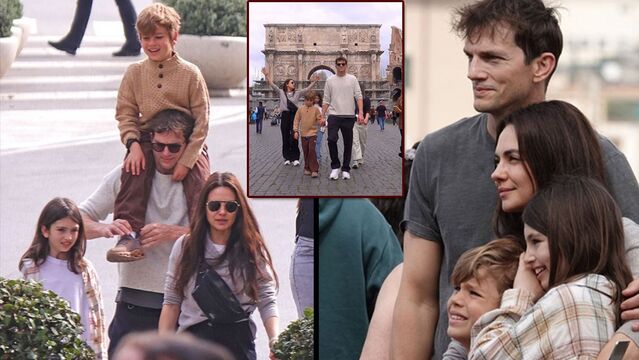 Hollywood'un ünlü çifti Roma'da...