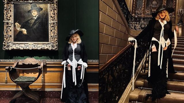 Madonna, gece yarısı müzeyi ziyaret etti 