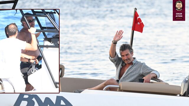 Dümene geçip koyları gezdi