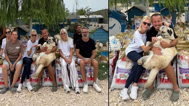 Patili dostları ziyaret ettiler...