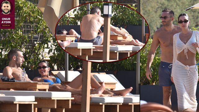 Bodrum'da aşk tatili devam ediyor...