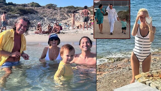 Ailece tatil yaptılar...