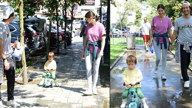 Hakko çifti Bebek Parkı'nda...