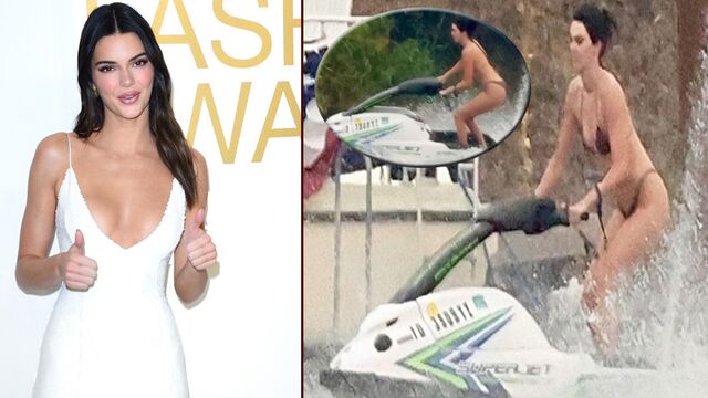 Jenner, jet ski'de şov yaptı