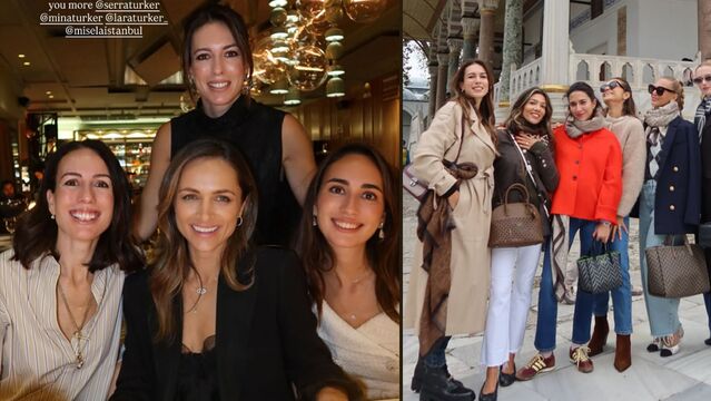 Yurt dışından gelen dostlarına İstanbul'u gezdirdi...