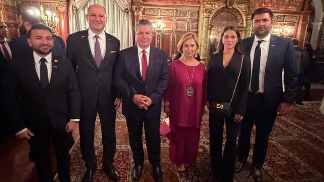 Amerika'da resepsiyona katıldılar