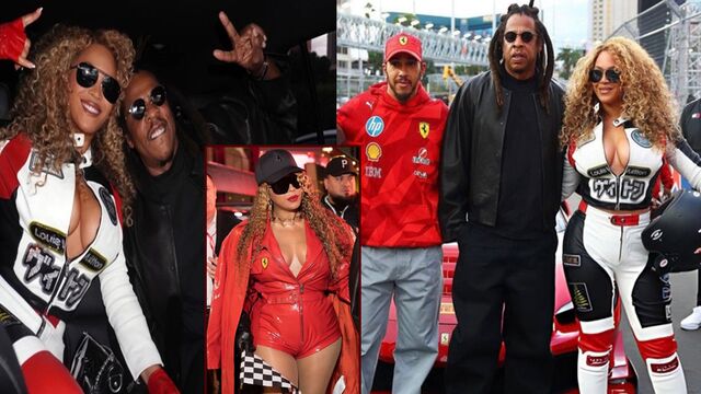 Beyonce ve Jay-Z F1 yarışında