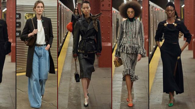 New York metrosunda defile...
