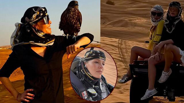 Anne-kız çölde safari yaptı