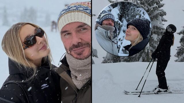 Kızıyla Courchevel'de...