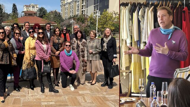 Diplomasinin moda zirvesi...