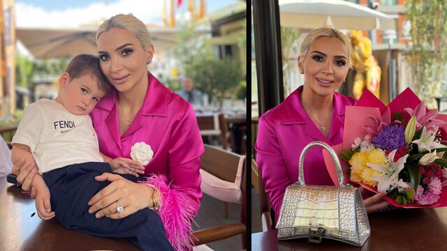 Anneler Günü’nü oğluyla kutladı