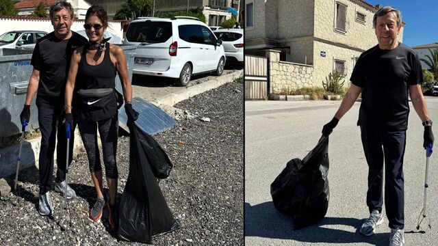 İzmir'de çöp topladılar