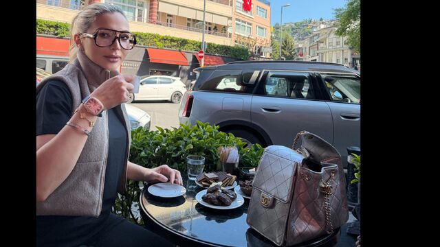 Yürüyüş sonrası kahve keyfi...