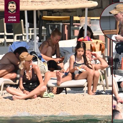 Fethiye'de denize girdiler...