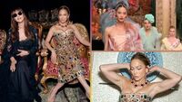 JLo ve Monica Bellucci defilede buluştu
