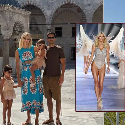 Ünlü model İstanbul'da...