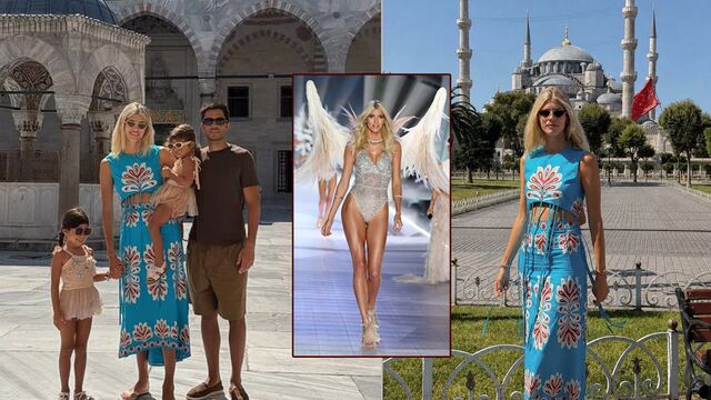 Ünlü model İstanbul'da...