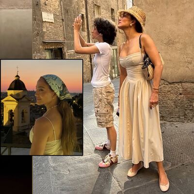 'JLO' çocuklarıyla İtalya turunda...