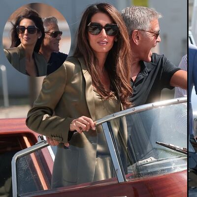 Clooney çifti Venedik'te...