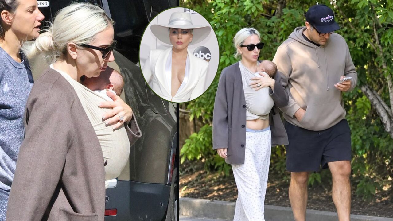 'Gaga' bebeğiyle ilk kez görüntülendi